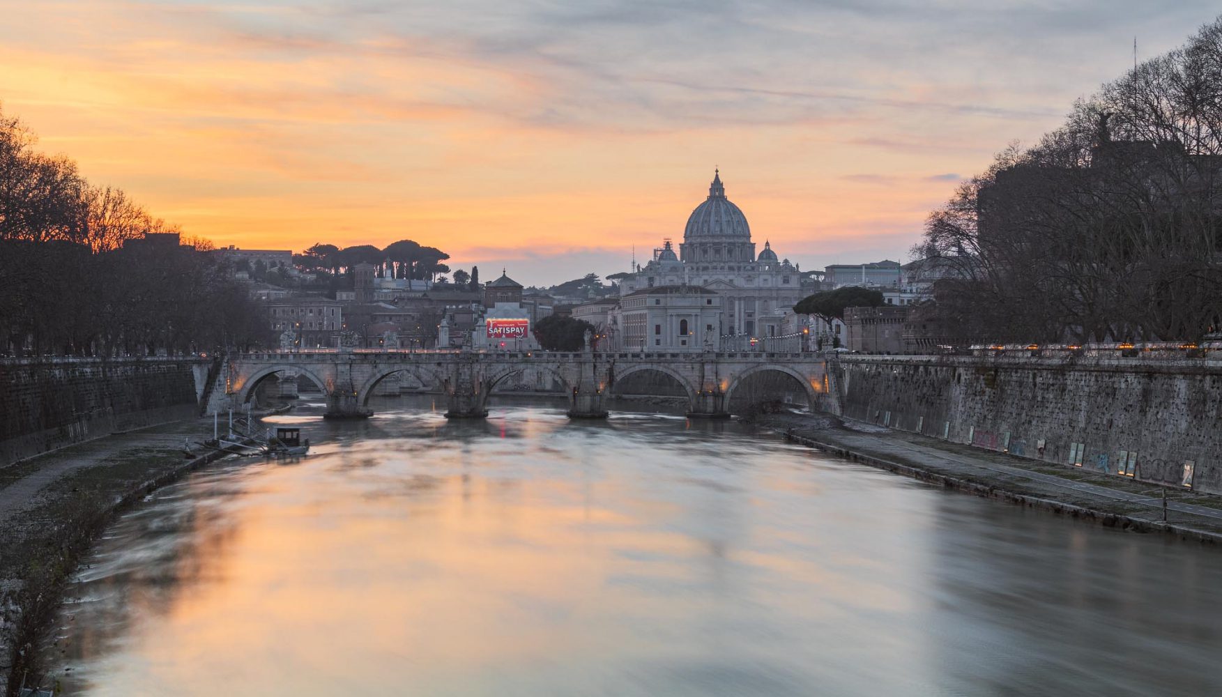 Basilica di Santa Maria Maggiore Rome Italy sunset