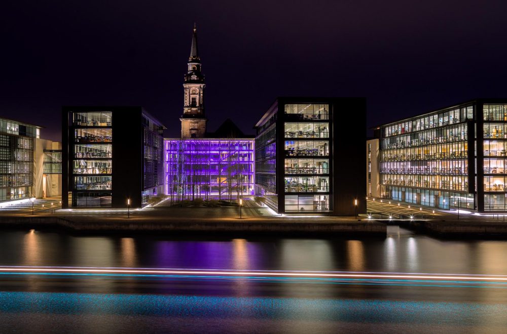 View of the offices in Christianshavn from across the river in Copenhagen