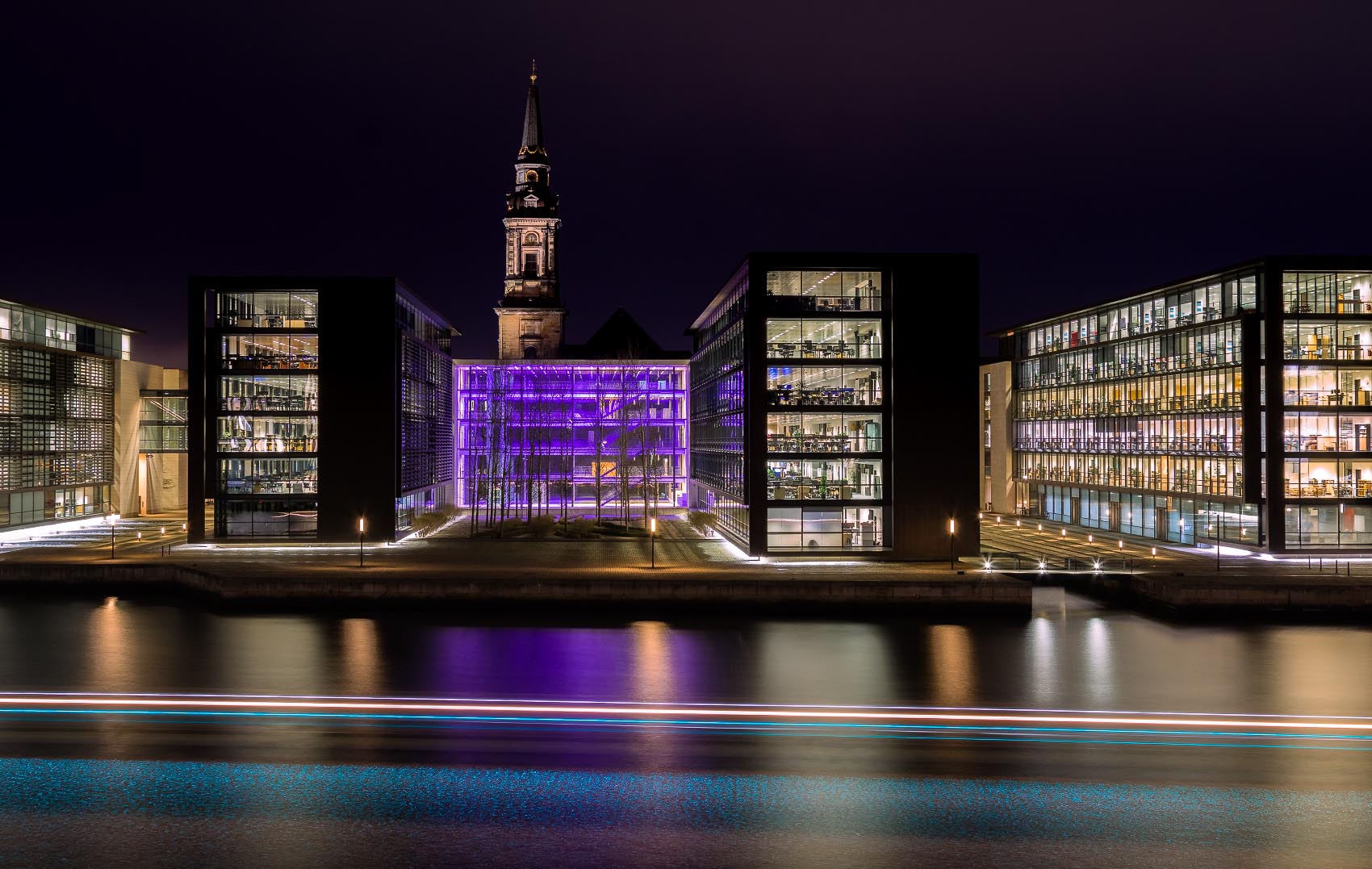 View of the offices in Christianshavn from across the river in Copenhagen