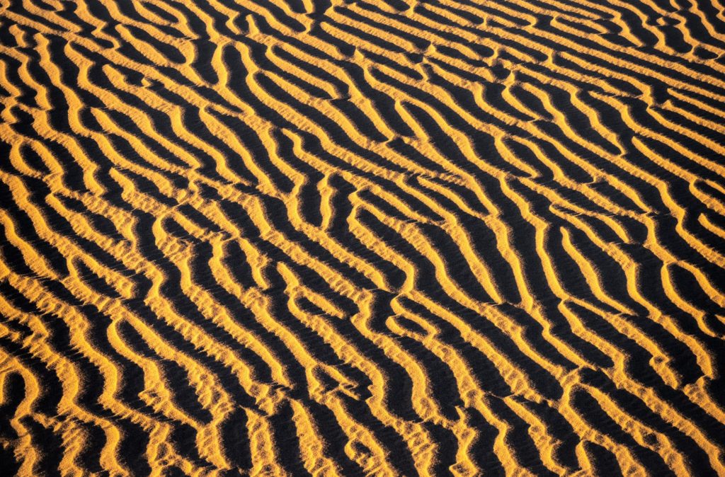 Intricate sand patterns in Death Valley, USA