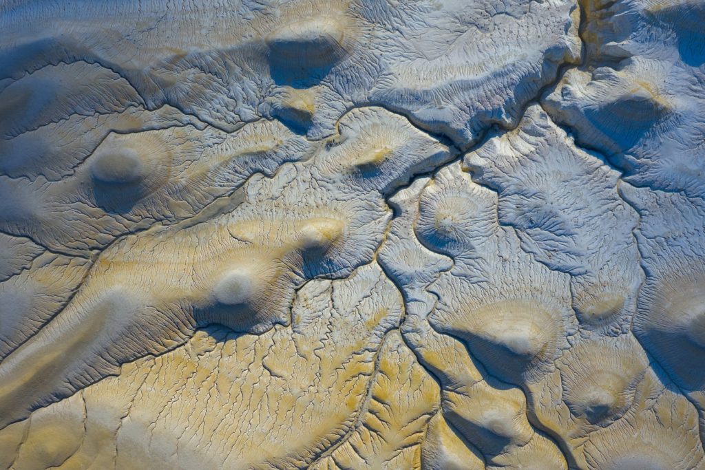 Intricate geological formations in Mangystau, Kazakhstan