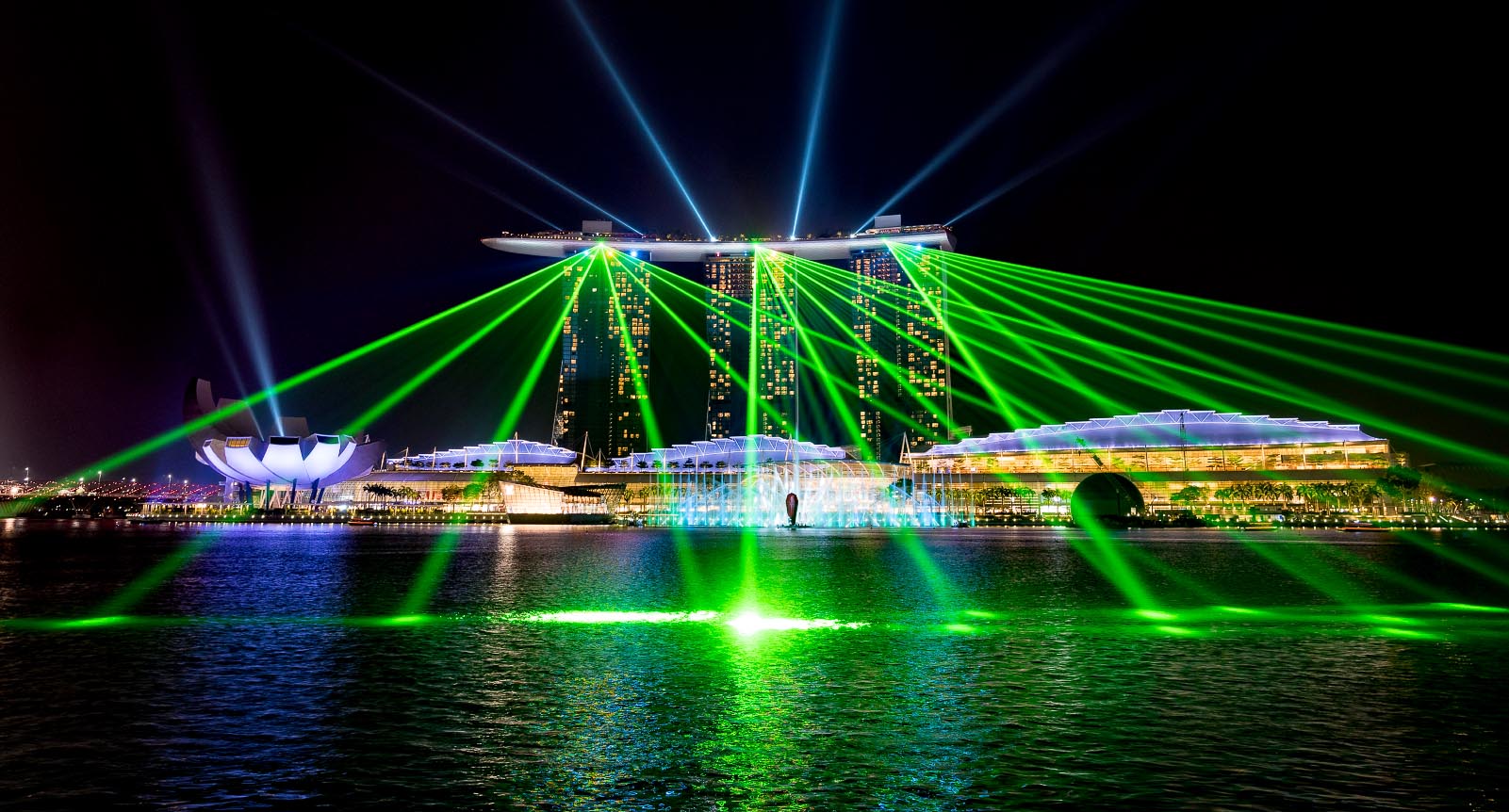 Marina Bay Sands Hotel Laser Light Show