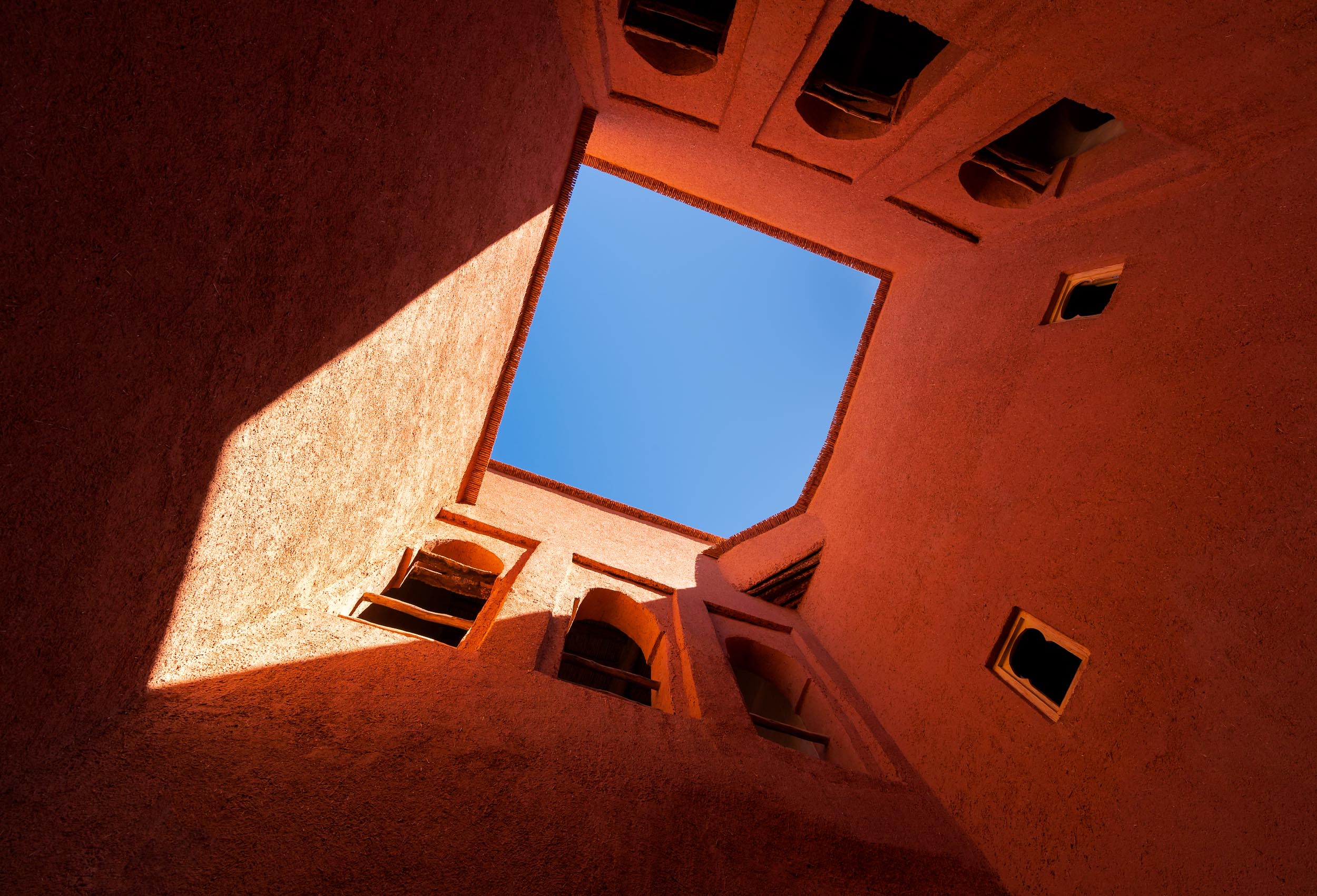 moroccan kasbah abstract