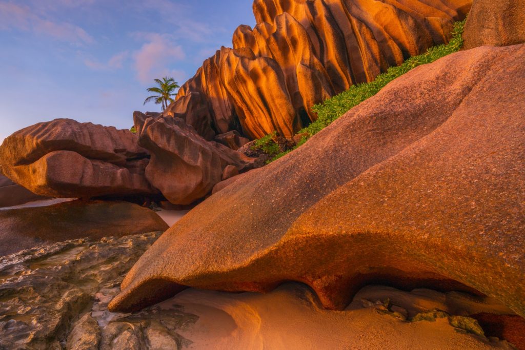 Granite rock formation at Anse Source d'Argent, Seychelles